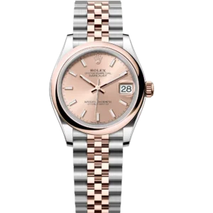 Rolex Datejust 31 Oyster Perpetual Oystersteel and Everose gold rosé-colour dial Jubilee band Reference 278241