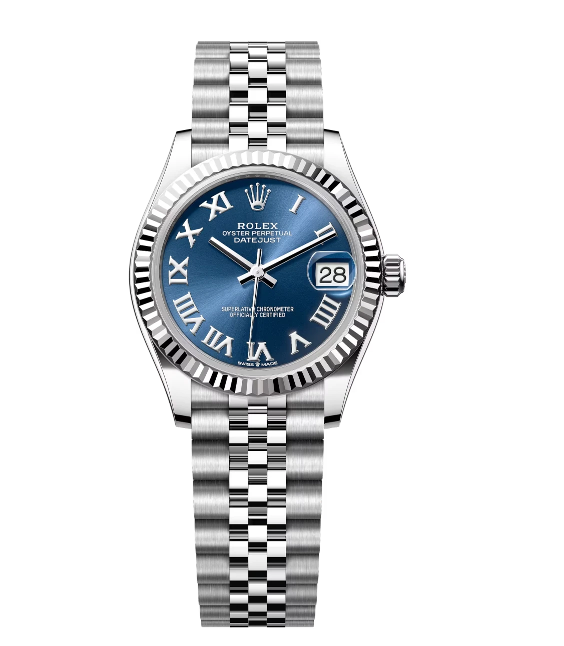 Rolex Datejust 31 Oyster Perpetual Oystersteel and white gold bright blue dial Jubilee band Reference 278274 1 Rolex Datejust 31 Oyster Perpetual Oystersteel and white gold bright blue dial Jubilee band Reference 278274