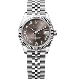 Rolex Datejust 31 Oyster Perpetual Oystersteel and white gold dark grey dial Jubilee band Reference 278274