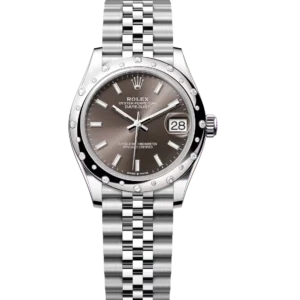 Rolex Datejust 31 Oyster Perpetual Oystersteel and white gold dark grey dial Jubilee band Reference 278344RBR