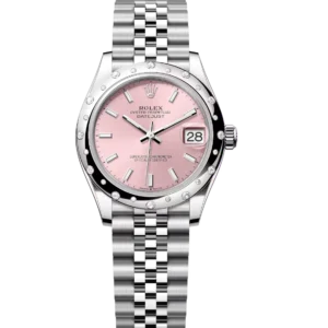 Rolex Datejust 31 Oyster Perpetual Oystersteel and white gold pink dial Jubilee band Reference 278344RBR