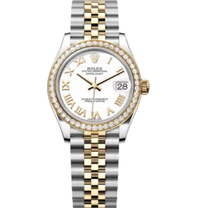 Rolex Datejust 31 Oyster Perpetual Oystersteel and yellow gold white dial Jubilee band Reference 278383RBR