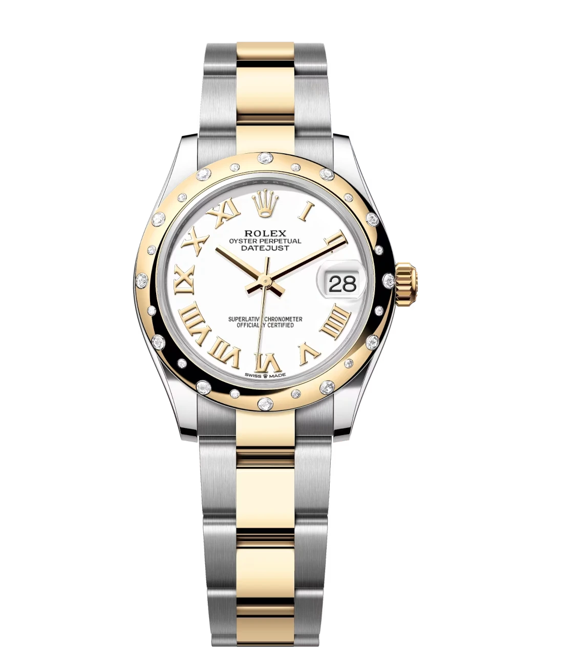 Rolex Datejust 31 Oyster Perpetual Oystersteel and yellow gold white dial Oyster band Reference 278343RBR 1 Rolex Datejust 31 Oyster Perpetual Oystersteel and yellow gold white dial Oyster band Reference 278343RBR
