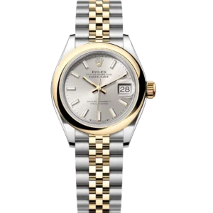 Rolex Lady-Datejust 28 Oyster Perpetual Oystersteel and yellow gold silver dial Jubilee band Reference 279163