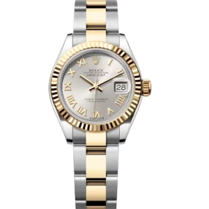 Rolex Lady-Datejust 28 Oyster Perpetual Oystersteel and yellow gold silver dial Oyster band Reference 279173