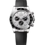 Rolex Cosmograph Daytona 40 Oyster Perpetual 18 ct white gold meteorite and black dial Oysterflex band Reference 126519LN