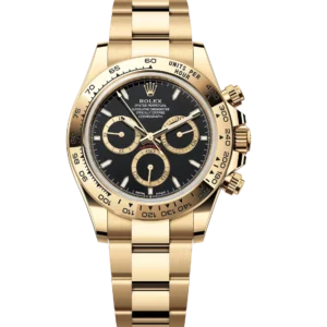 Rolex Cosmograph Daytona 40 Oyster Perpetual 18 ct yellow gold black dial Oyster band Reference 126508
