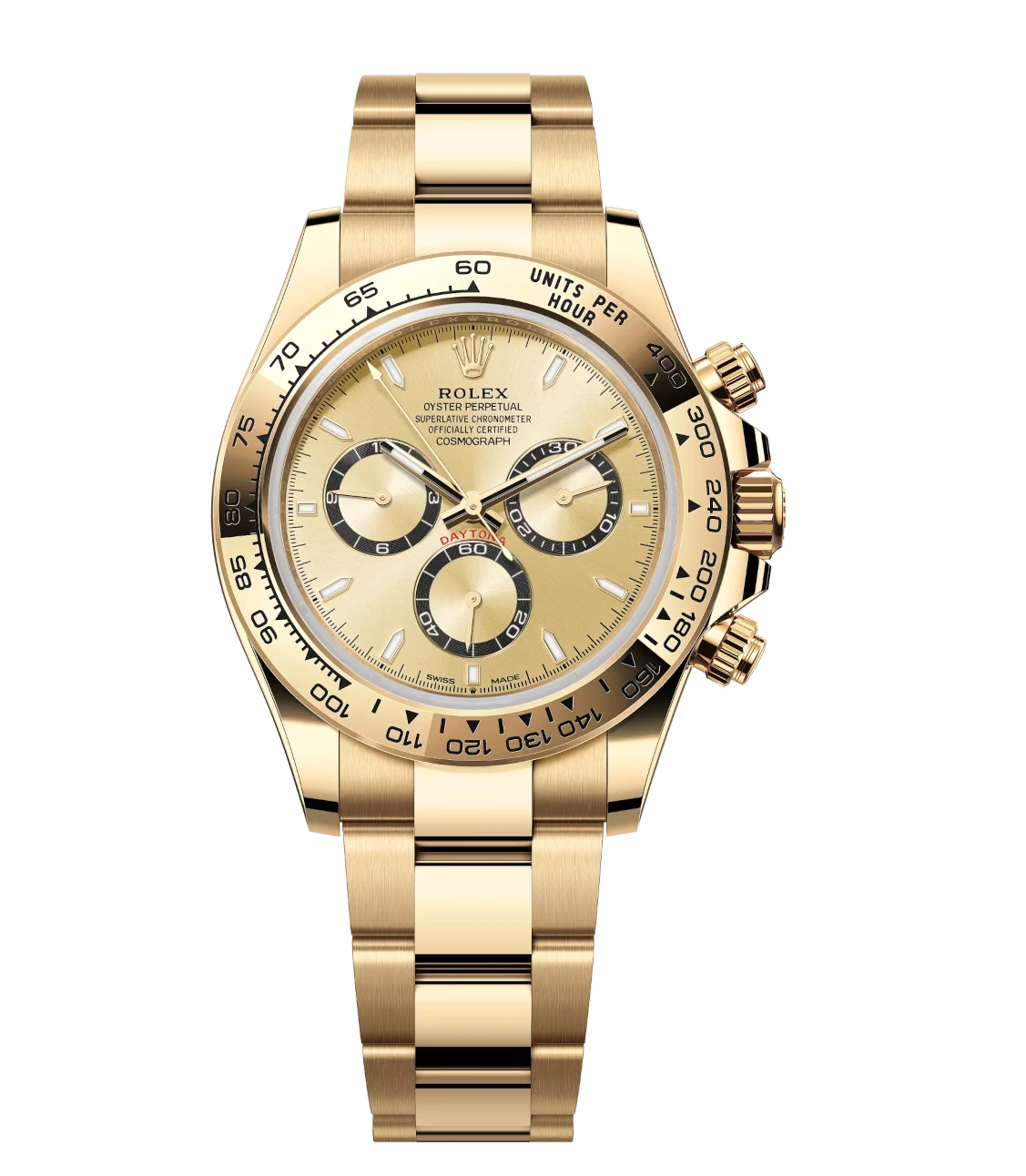 Rolex Cosmograph Daytona 40 Oyster Perpetual 18 ct yellow gold golden dial Oyster band Reference 126508 1 Rolex Cosmograph Daytona 40 Oyster Perpetual 18 ct yellow gold golden dial Oyster band Reference 126508