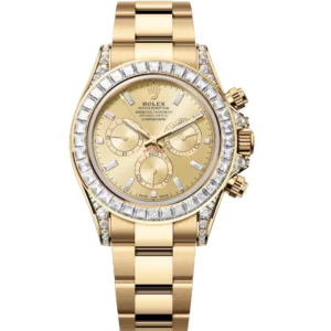 Rolex Cosmograph Daytona 40 Oyster Perpetual 18 ct yellow gold golden, diamond-set dial Oyster band Reference 126598TBR