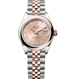 Rolex Lady-Datejust 28 Oyster Perpetual Oystersteel and Everose gold rosé-colour dial Jubilee band Reference 279161