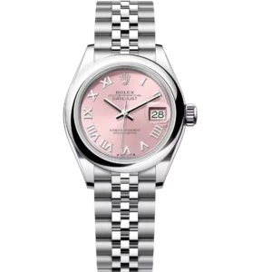 Rolex Lady-Datejust 28 Oyster Perpetual Oystersteel pink dial Jubilee band Reference 279160