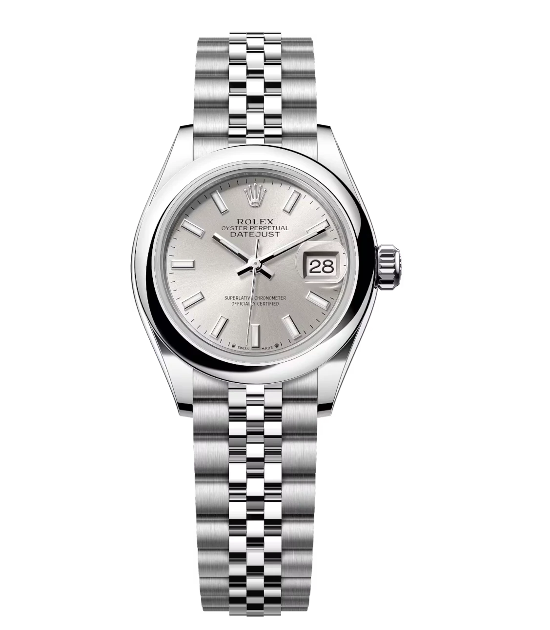 Rolex Lady-Datejust 28 Oyster Perpetual Oystersteel silver dial Jubilee band Reference 279160 1 Rolex Lady-Datejust 28 Oyster Perpetual Oystersteel silver dial Jubilee band Reference 279160