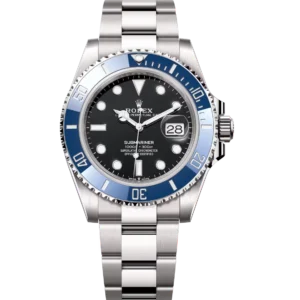 Rolex Submariner Date 41 Oyster Perpetual 18 ct white gold Cerachrom bezel insert in black ceramic black dial Oyster band Reference 126619LB