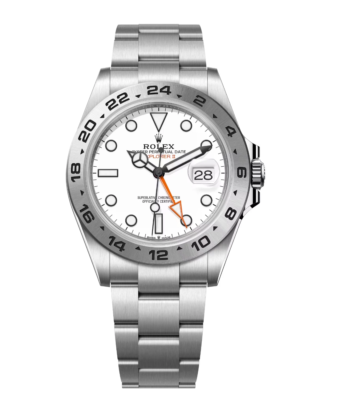 Rolex Explorer II 42 Oyster Perpetual Oystersteel white dial Oyster band Reference 226570 1 Rolex Explorer II 42 Oyster Perpetual Oystersteel white dial Oyster band Reference 226570
