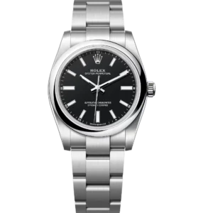 Rolex Oyster Perpetual 34 black dial Oyster band Reference 124200