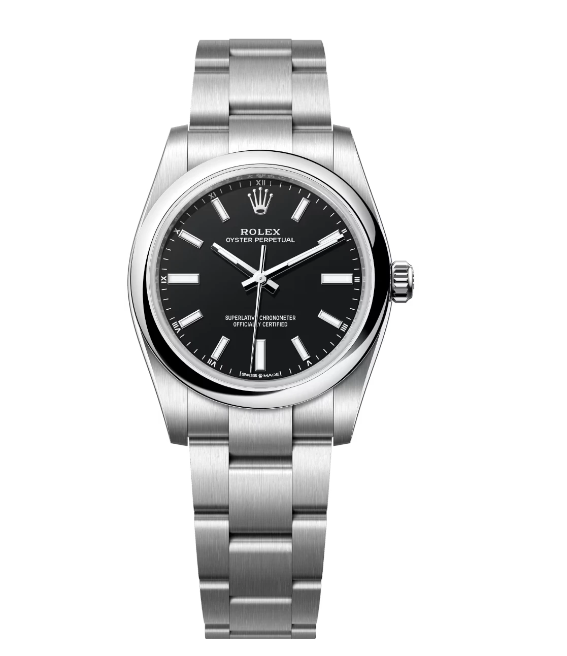 Rolex Oyster Perpetual 34 black dial Oyster band Reference 124200 1 Rolex Oyster Perpetual 34 black dial Oyster band Reference 124200