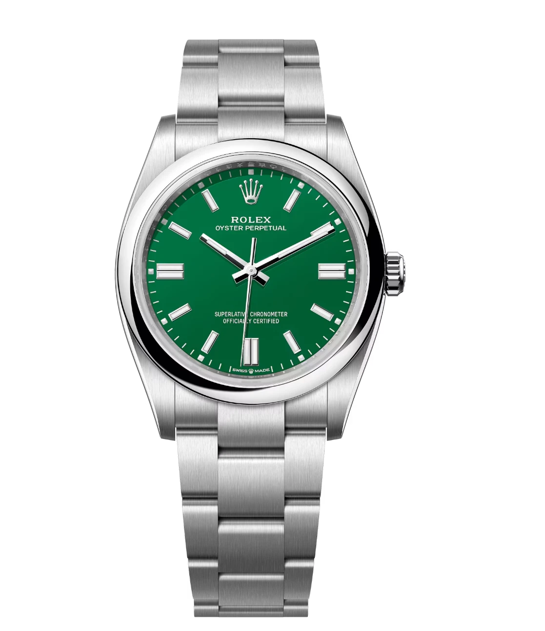 Rolex Oyster Perpetual 36 green dial Oyster band Reference 126000 1 Rolex Oyster Perpetual 36 green dial Oyster band Reference 126000