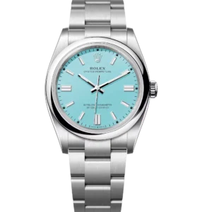 Rolex Oyster Perpetual 36 turquoise blue dial Oyster band Reference 126000