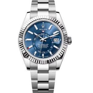 Rolex Sky-Dweller 42 Oyster Perpetual Oystersteel and white gold bright blue dial Oyster band Reference 336934