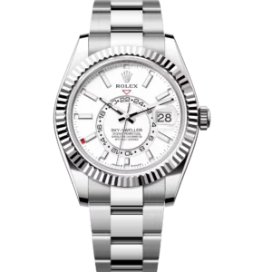 Rolex Sky-Dweller 42 Oyster Perpetual Oystersteel and white gold intense white dial Oyster band Reference 336934