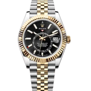 Rolex Sky-Dweller 42 Oyster Perpetual Oystersteel and yellow gold bright black dial Jubilee band Reference 336933