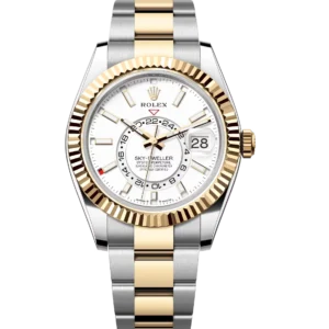 Rolex Sky-Dweller 42 Oyster Perpetual Oystersteel and yellow gold intense white dial Oyster band Reference 336933