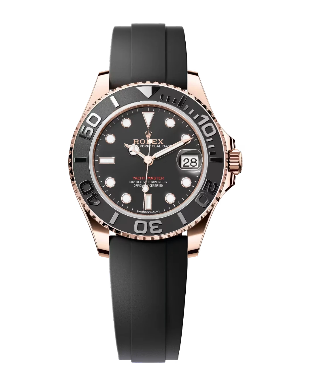 Rolex Yacht-Master 37 Oyster Perpetual 18 ct Everose gold Oysterflex band Reference 268655 1 Rolex Yacht-Master 37 Oyster Perpetual 18 ct Everose gold Oysterflex band Reference 268655