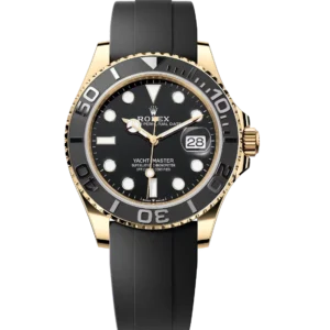 Rolex Yacht-Master 42 Oyster Perpetual 18 ct yellow gold black dial Oysterflex band Reference 226658